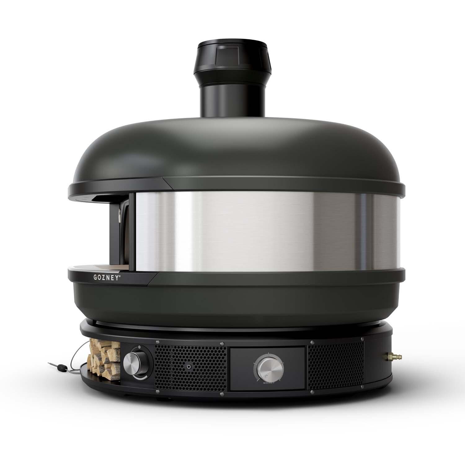 Gozney GDNOBUS1625 Dome Natural Gas Pizza Oven - Black - Back View - White Background thumbnail