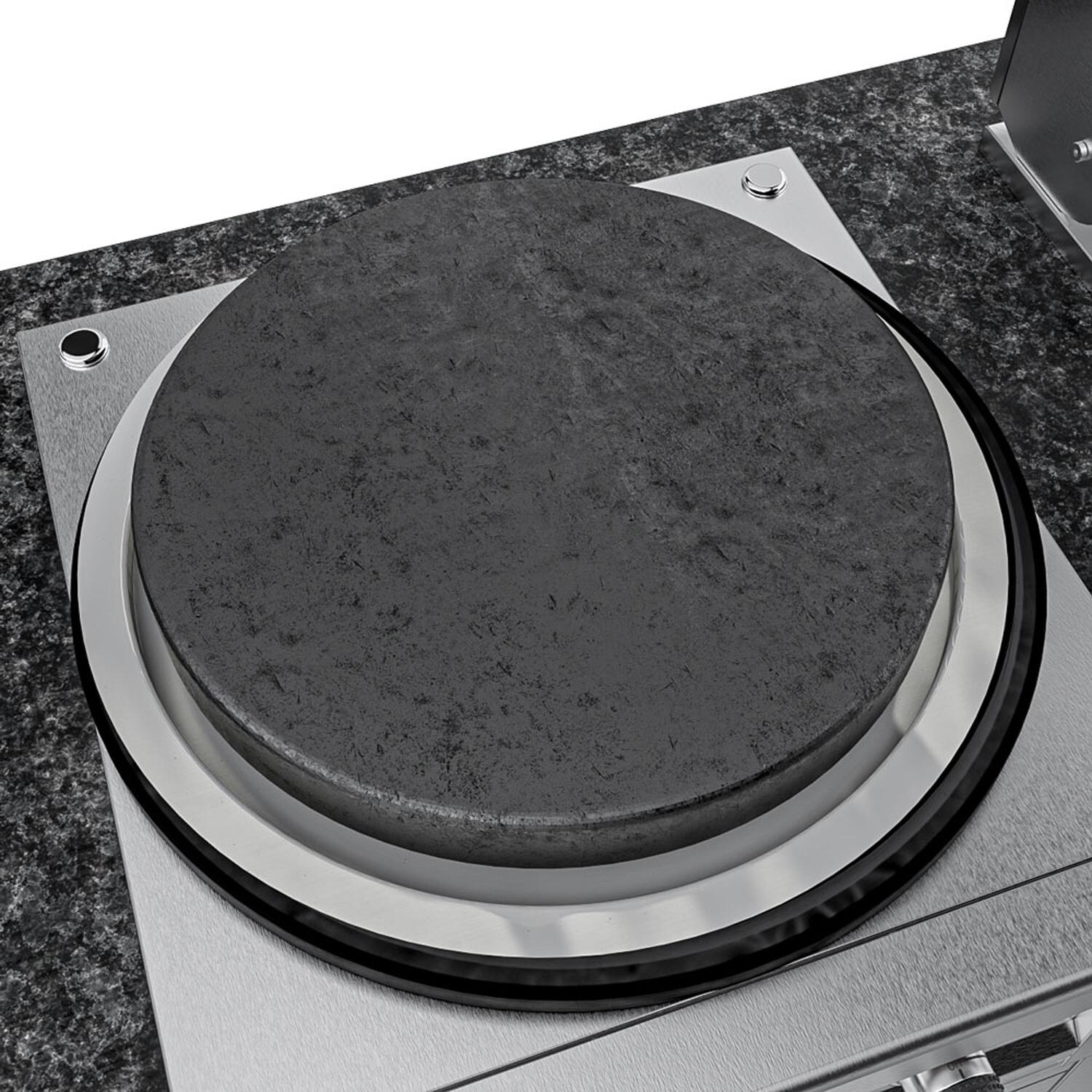 Sunstone Grills SCPTEXCAJUN9-LP Tex-Cajun 9 Ft Outdoor Kitchen Island w/ Propane Grill & Side Burner, Door & Drawer - Griddle - Detail thumbnail