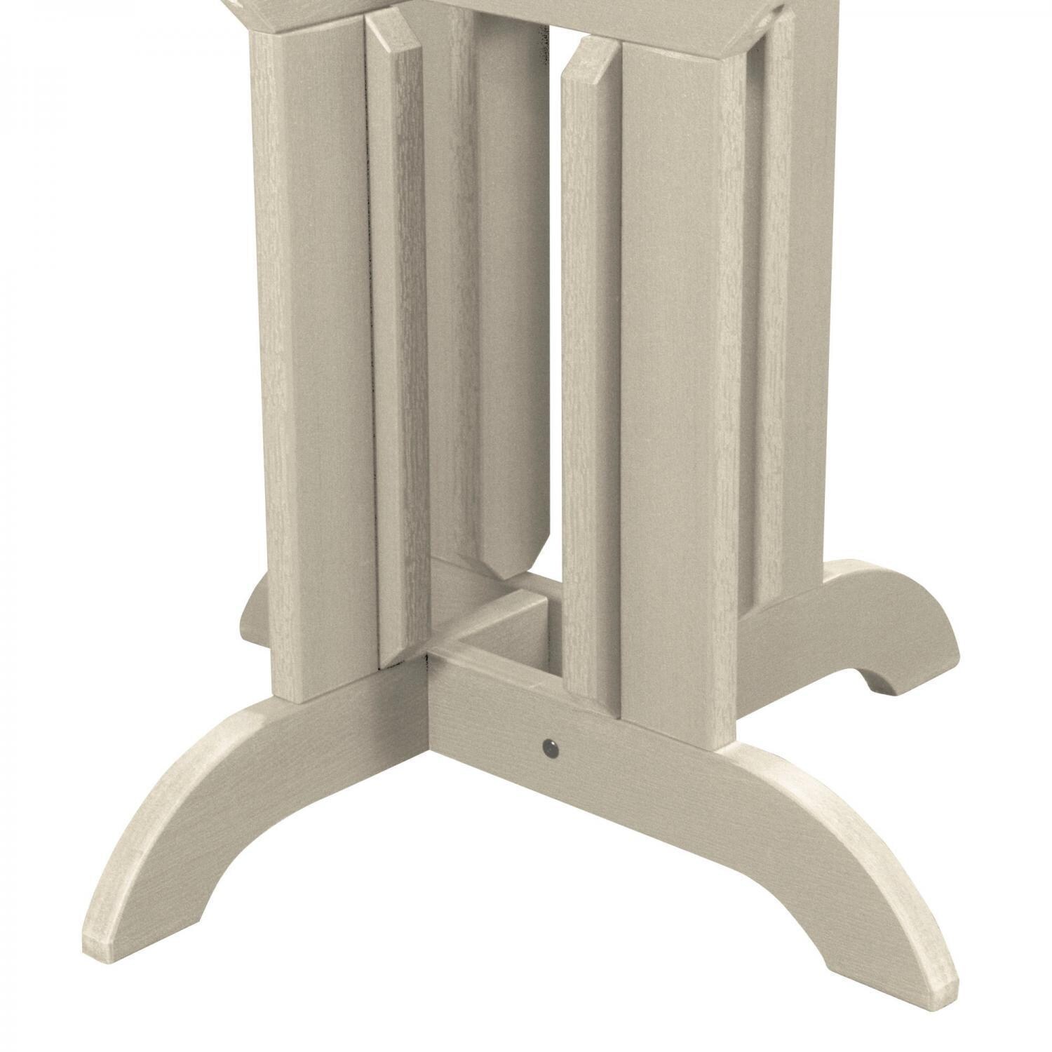 Lakeview Elm Pointe 5 Piece Round Counter Height Dining Set - Whitewash - Table Base - Detail thumbnail