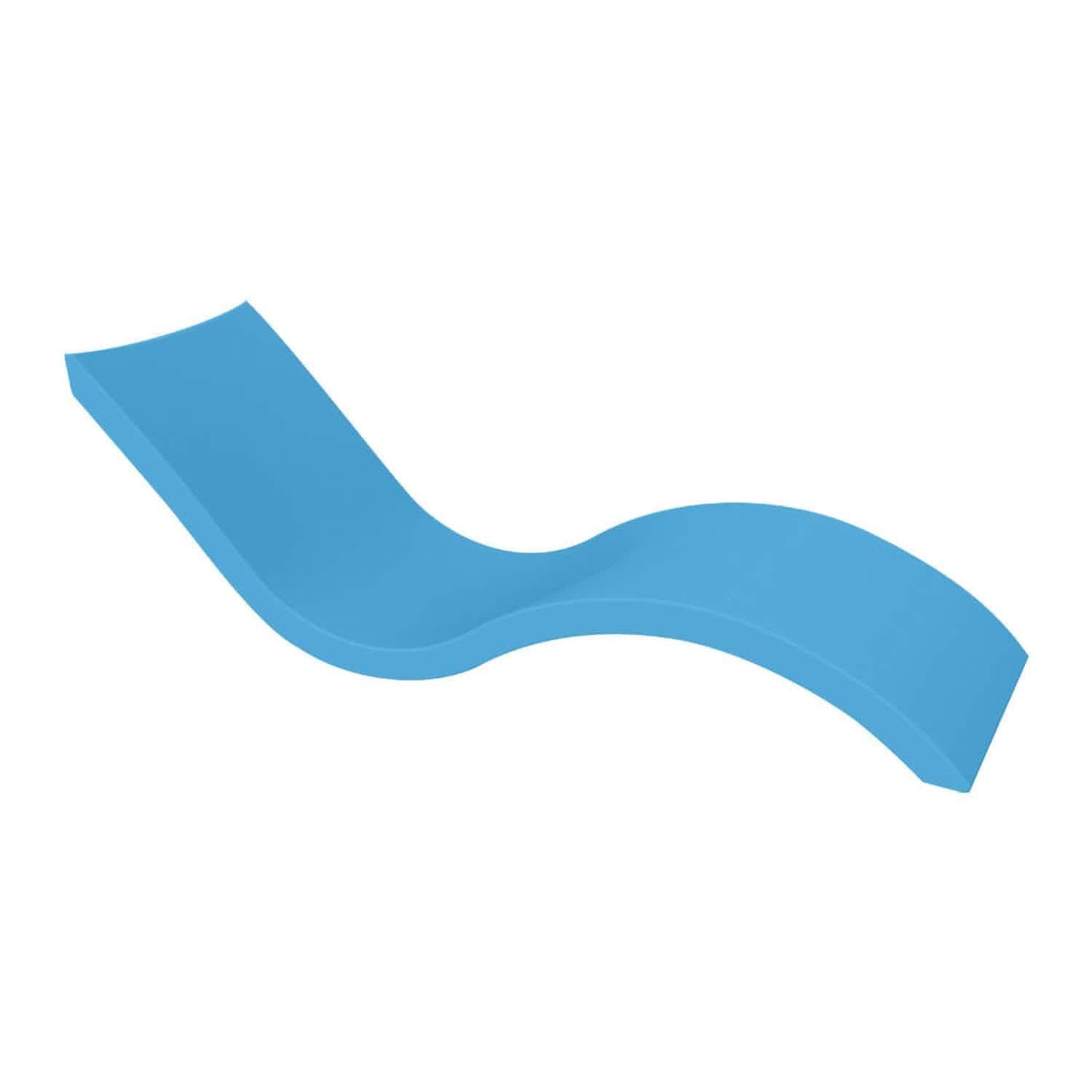 Signature Polyresin In Pool Chaise Lounge in Light Blue by Ledge Lounger