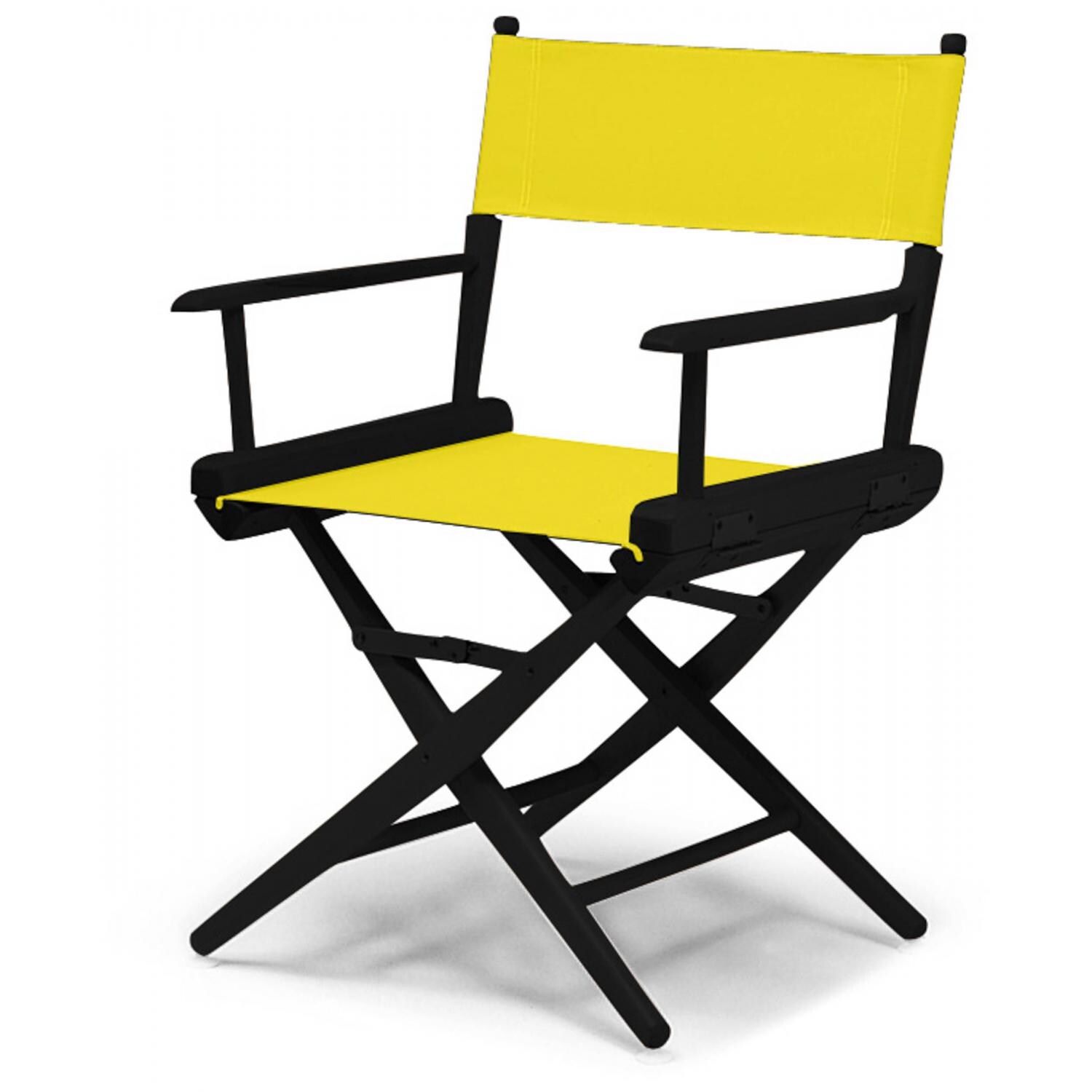World Famous Dining Height Director Chair By Telescope Casual - Black/Canary