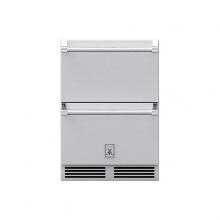 Hestan 24-Inch 5.2 Cu. Ft. Outdoor Rated Refrigerator Drawers - GRR24 image