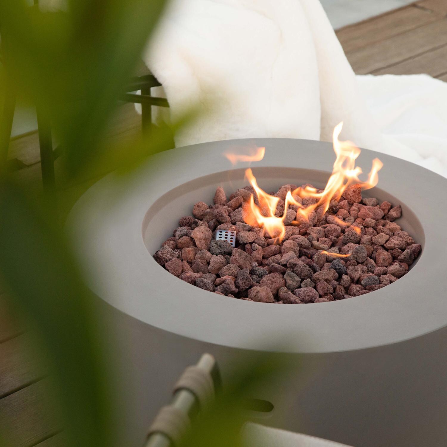 Elementi OFG152-NG Modeno Waterford 27-Inch Natural Gas Fire Pit Table - Media & Flame thumbnail