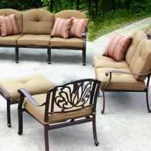Darlee Elisabeth 4 Piece Cast Aluminum Patio Conversation Set - Antique Bronze
