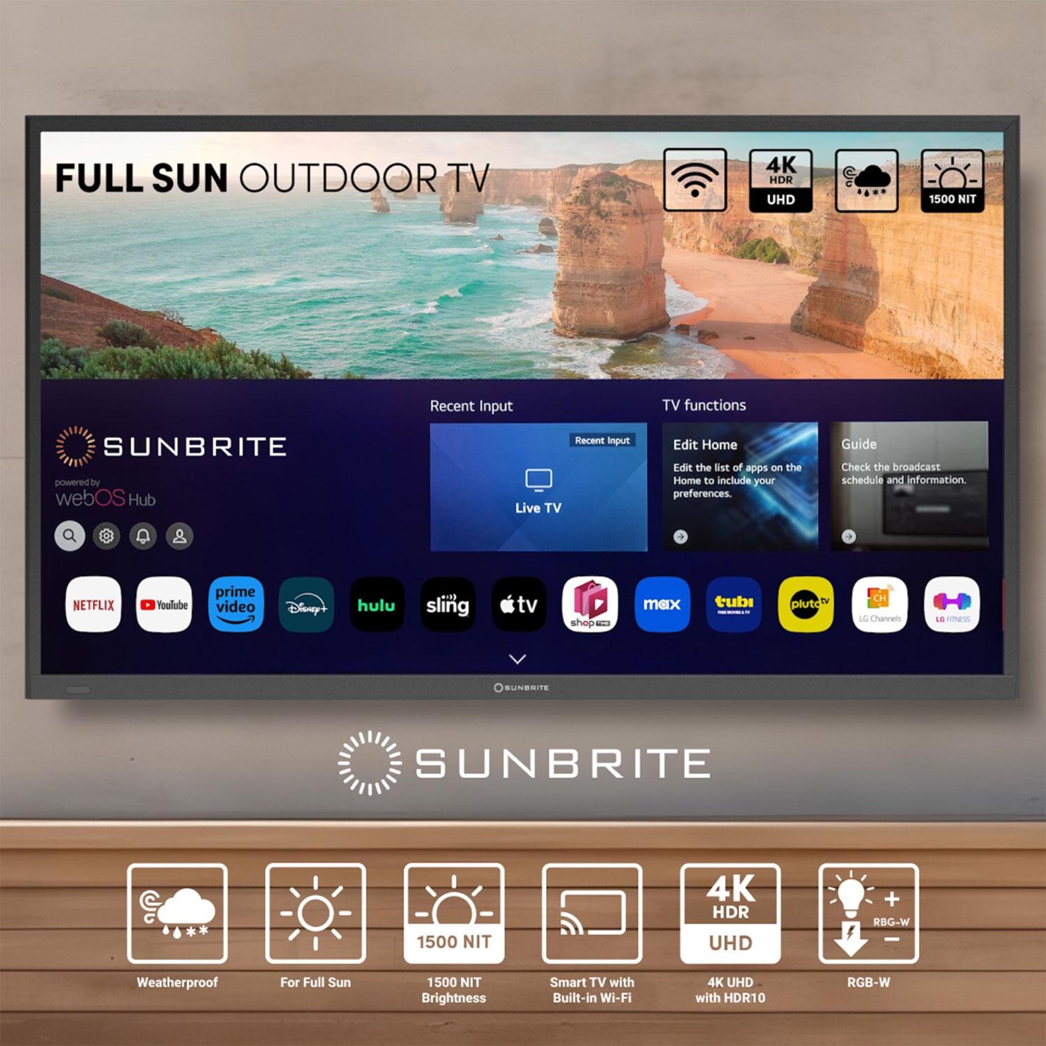SunBriteTV SB-FS-75-BL Solis Series 75-in Full Sun 4K UHD HDR Outdoor TV - Product Overview - Detail thumbnail