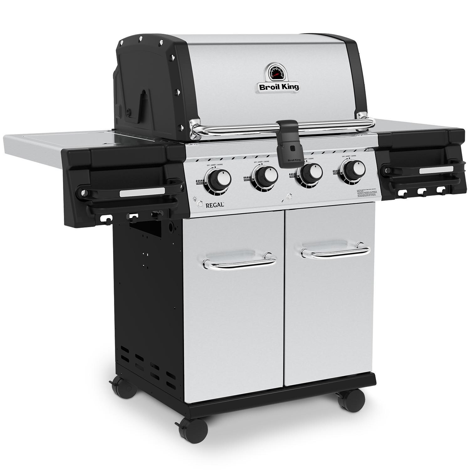 Broil King 956317 Regal S420 Pro 25-Inch Natural Gas Grill - Angled Right Closed - White Background thumbnail