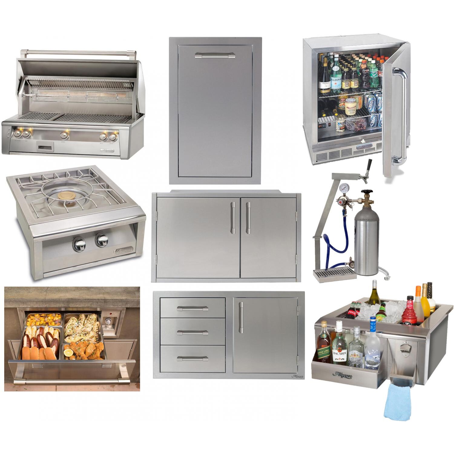 Alfresco Grills BBQ Island Equipment Packages