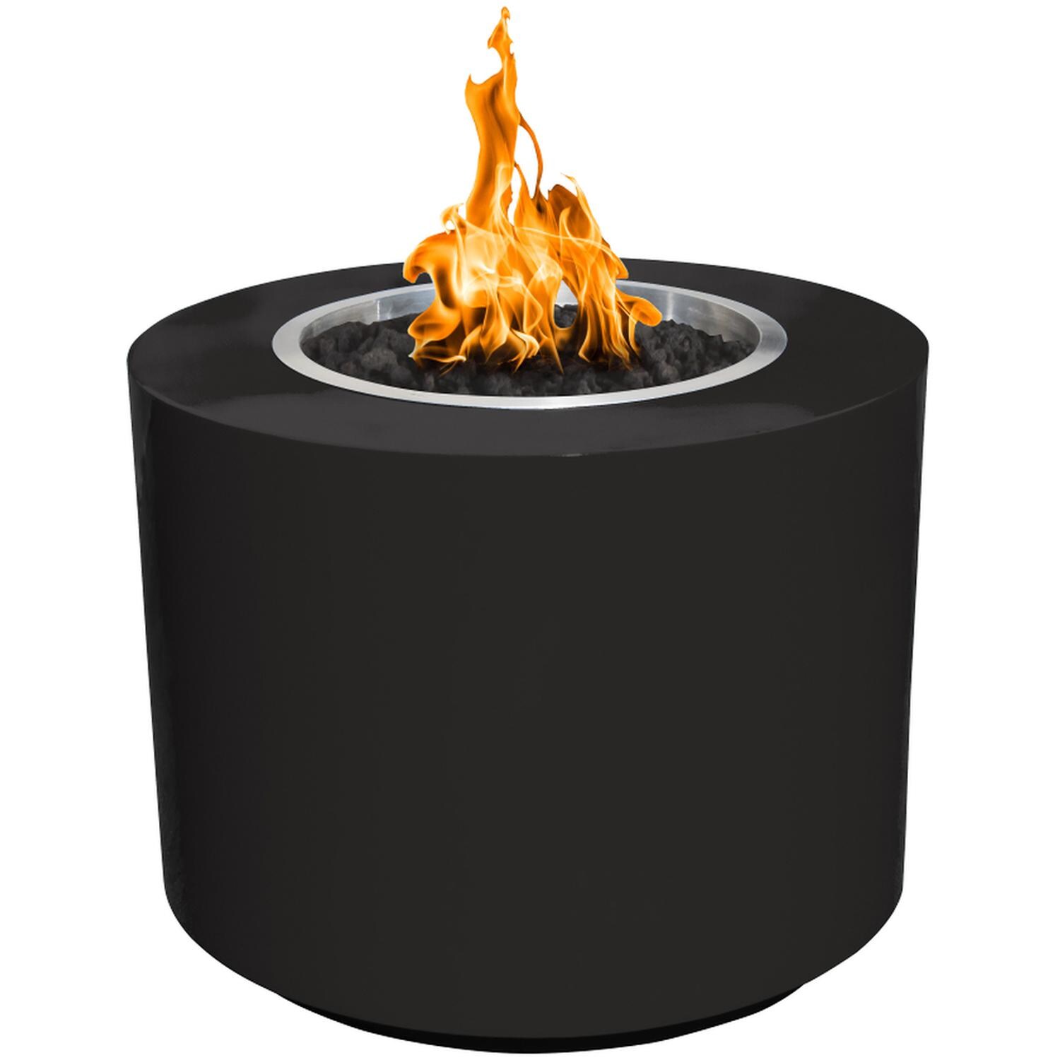 Beverly Round Black Powder Coated Steel Fire Pit thumbnail