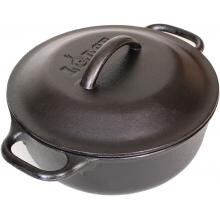 Lodge 2 Quart Seasoned Cast Iron Serving Pot With Iron Cover - L2SP3 image