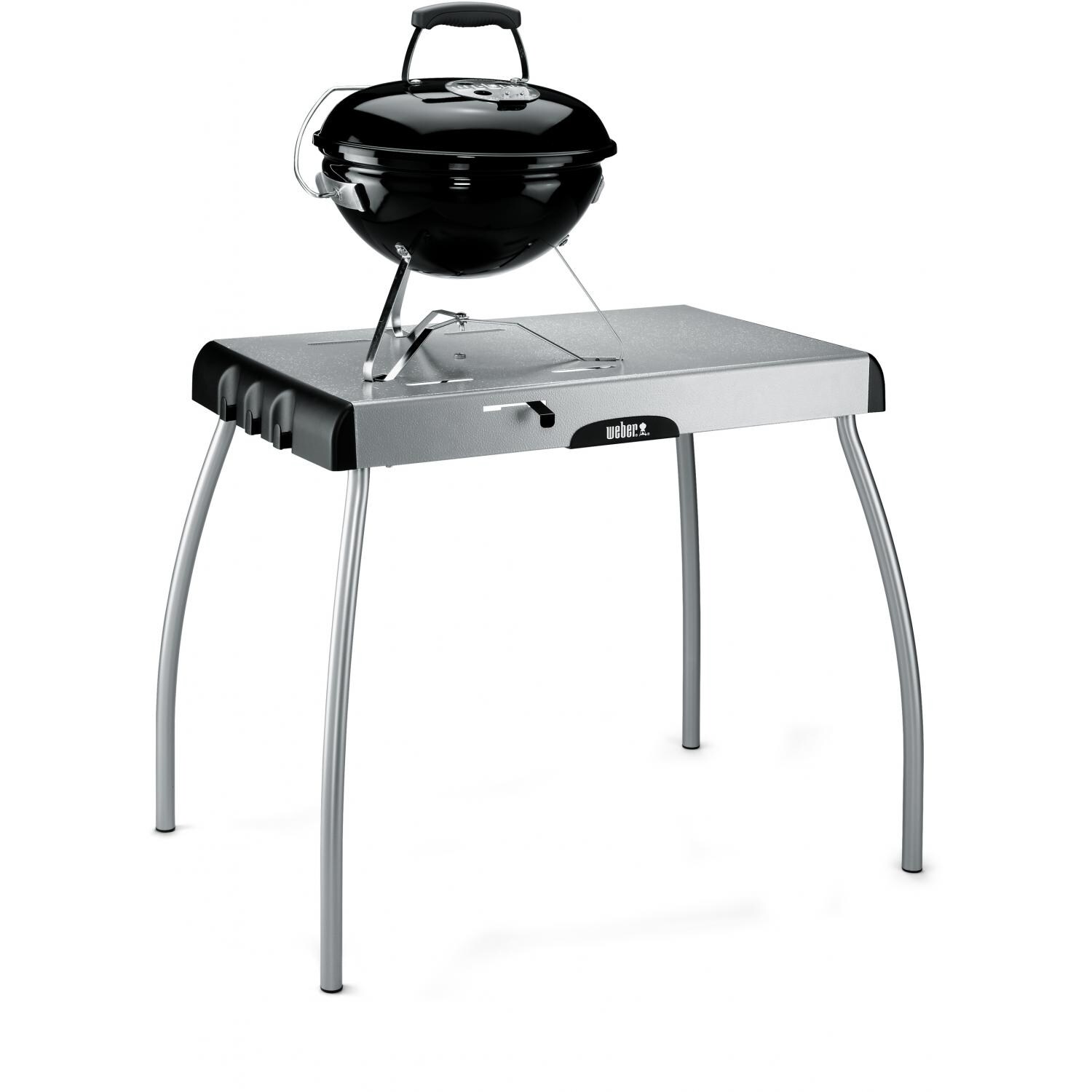 Weber Portable Charcoal Table - Shown With Grill (Not Included) thumbnail