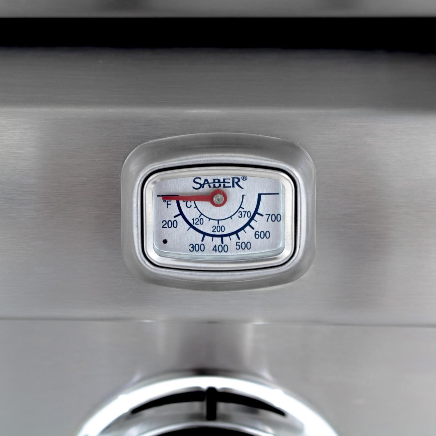 Saber Premium R50SB0417 500 32-Inch 3-Burner Built-In Infrared Natural Gas Grill - Grate Level Temperature Gauge thumbnail