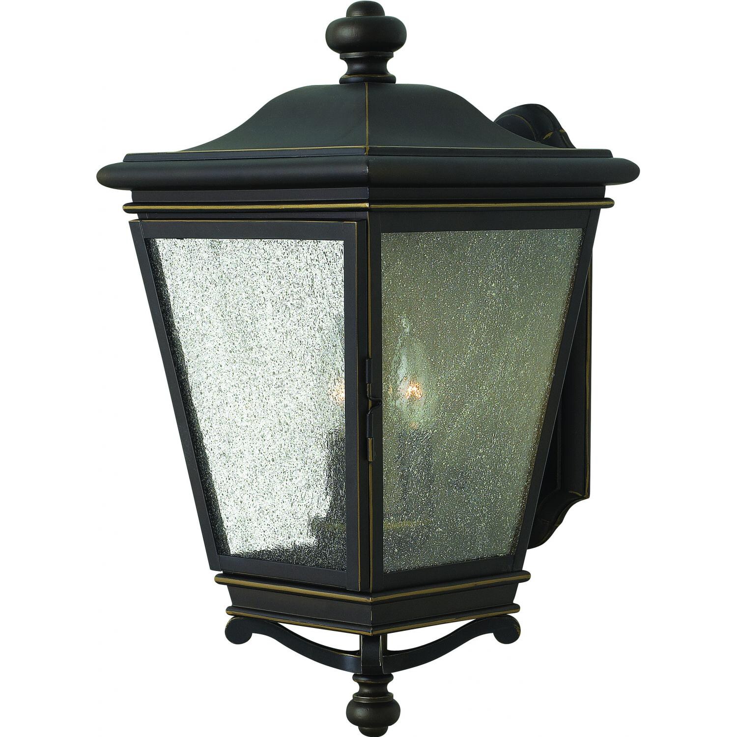 Hinkley Lighting Lincoln Three Light 19-Inch Outdoor Wall Light - Oil Rubbed Bronze - 2465OZ