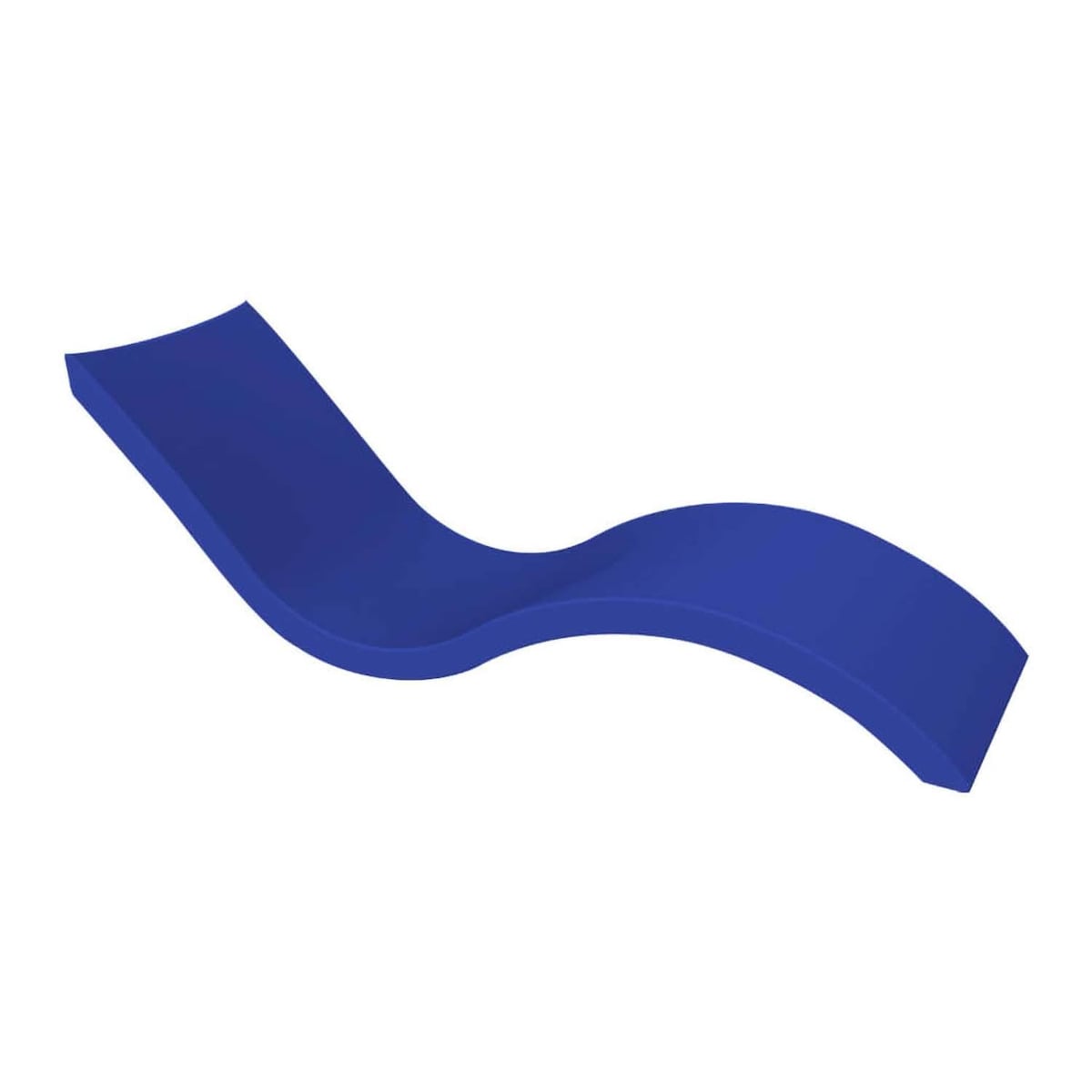 Ledge Lounger Signature Polyresin In Pool Chaise Lounge in Dark Blue by - Ll-SG-C-DB