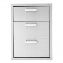 BBQGuys Sonoma Series 20-Inch Stainless Steel Triple Access Drawer image