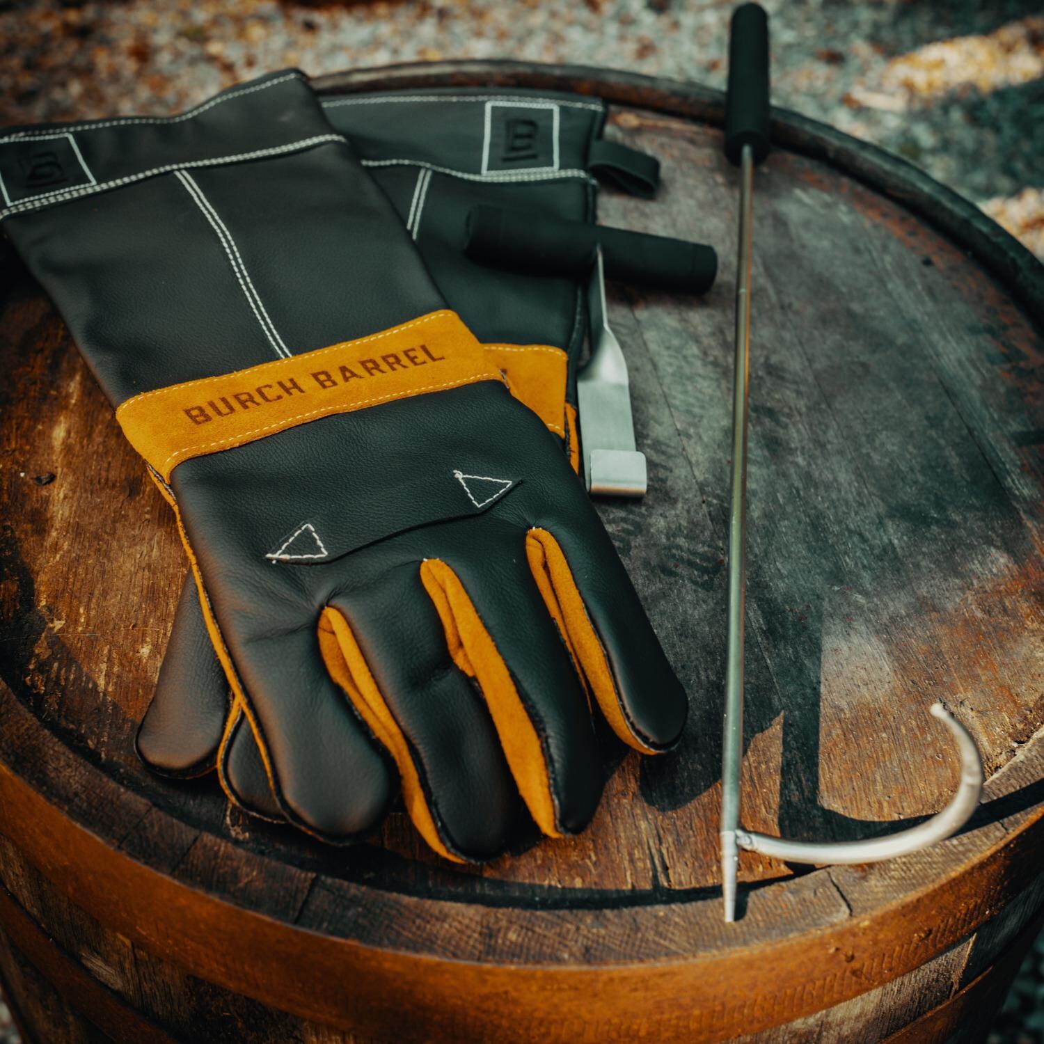 Burch Barrel 40001-BK-L Stockmans Gloves - Resting on Barrel thumbnail