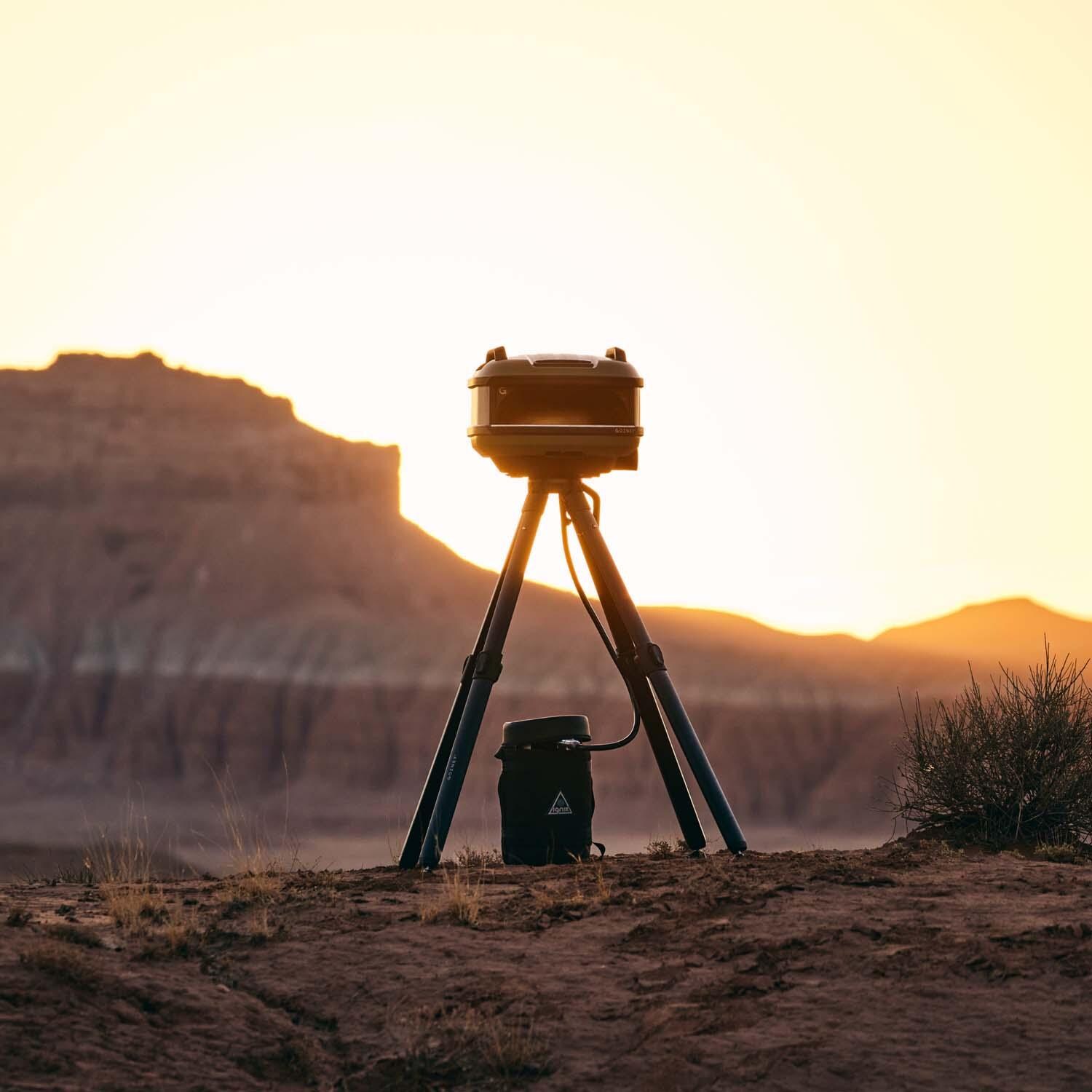 Gozney GTPOLUS1225 Tread Propane Pizza Oven - Olive - On the Beach - Lifestyle thumbnail