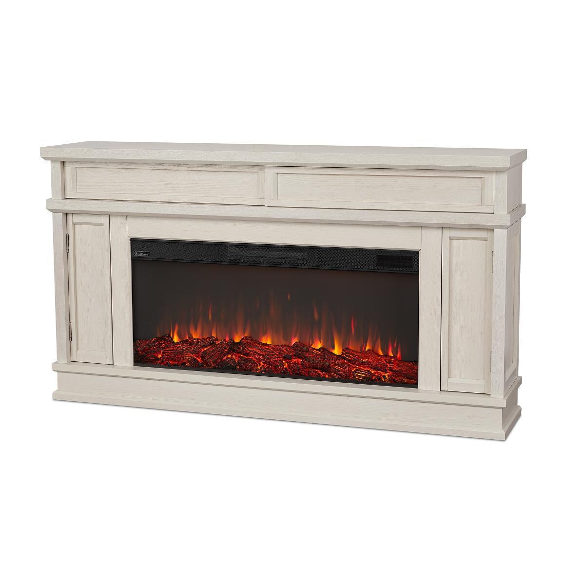 Real Flame 4020E-BNE Torrey 60-Inch Electric Fireplace Mantel - Bone White thumbnail