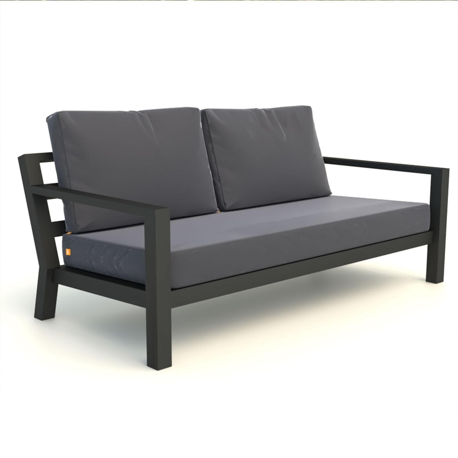 Timber 4 Pc Aluminum Lounge Set W/ Adjustable Table By KETTLER - Loveseat - White Background thumbnail