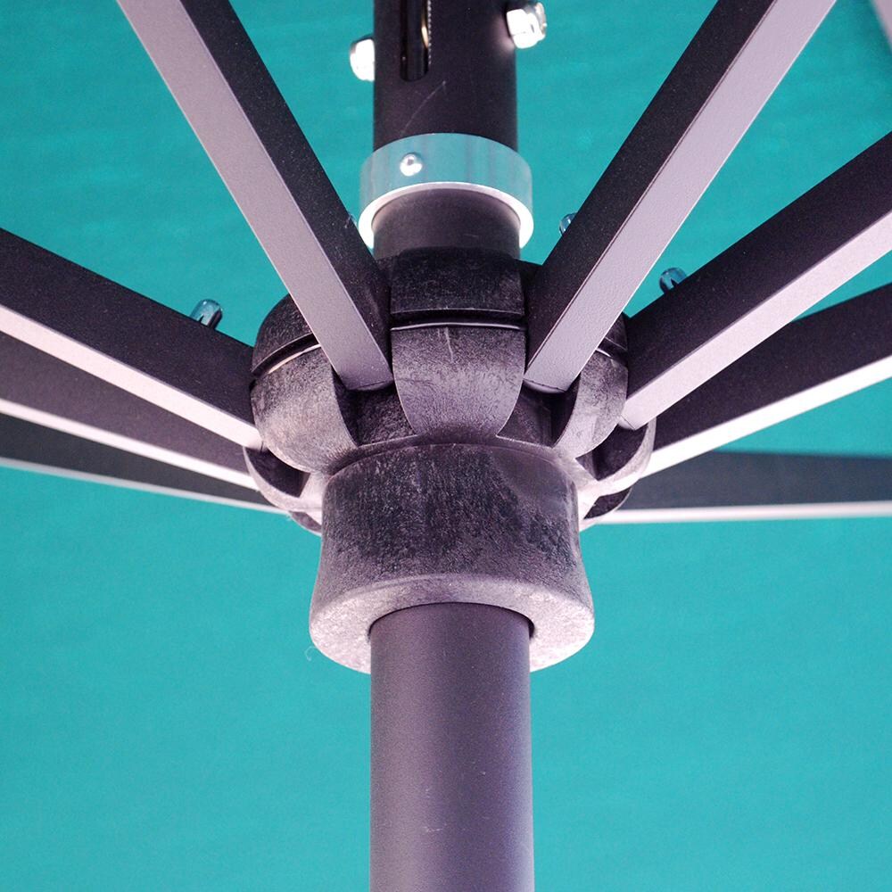 Galtech 11 X 8 Ft. Oval Patio Umbrella W/ Crank Lift - Hub Detail thumbnail