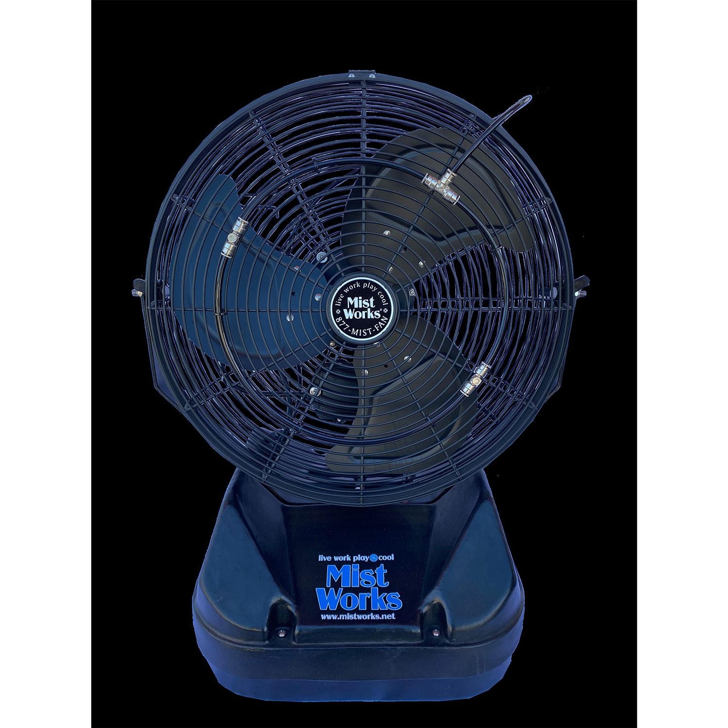 Mist Works 18Inch Table Top Portable Misting Fan M2GTTHPB BBQGuys