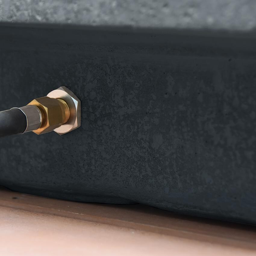 Elementi Hampton OFG139DG-NG 56-Inch Natural Gas Dark Gray Fire Pit Table - Natural Gas Line thumbnail