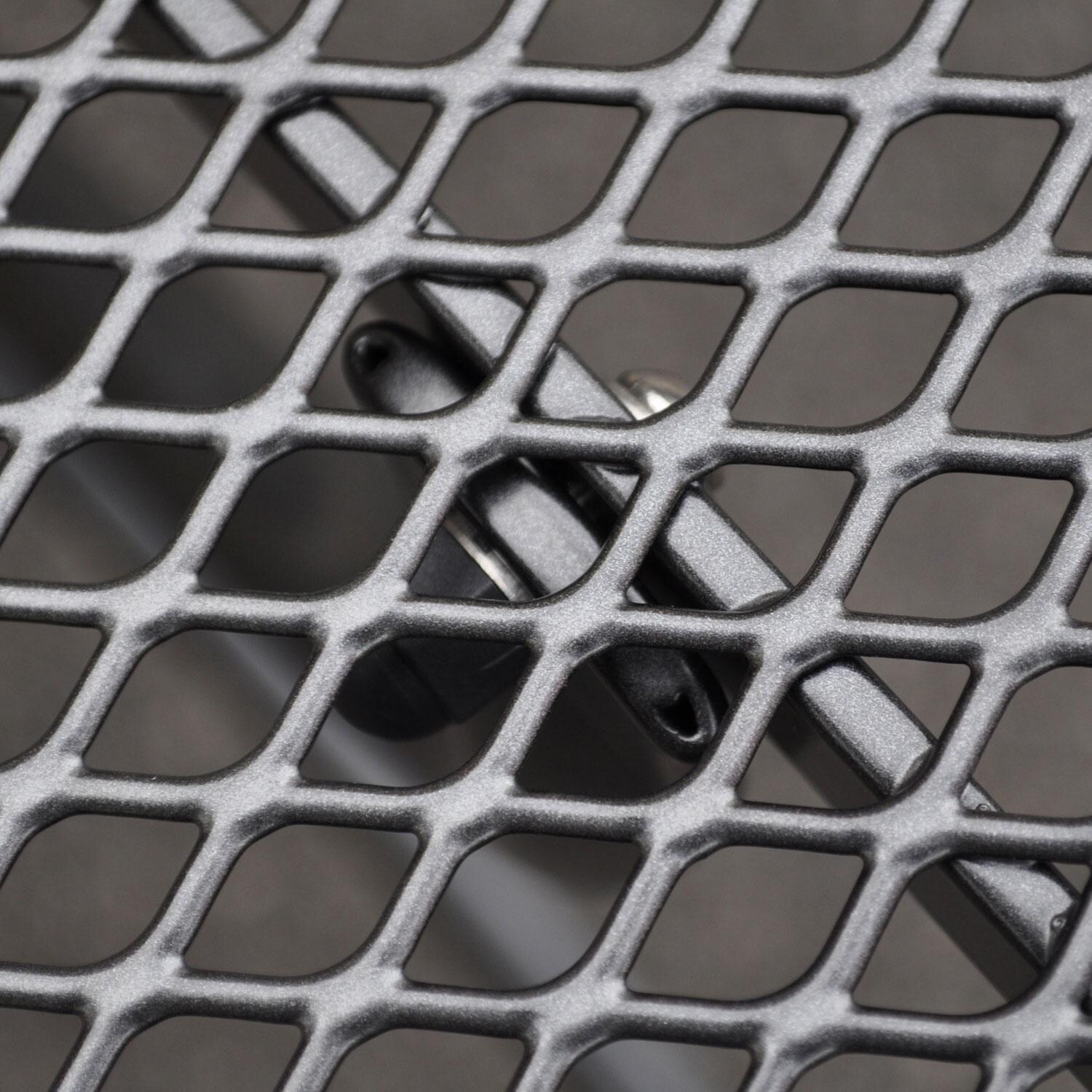 Pilano 5 Pc Aluminum/Woven Round Dining Set in Gray By KETTLER - Dining Table - Steel - Detail thumbnail