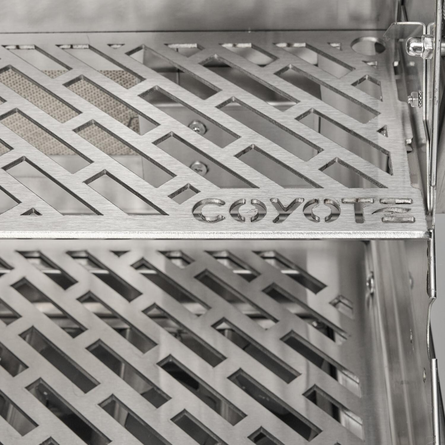 Coyote Outdoor Living 36 Inch SL-Series Built-In Natural Gas Grill - Warming Rack Detail - Detail thumbnail