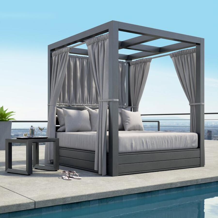 Redondo 2 Pc Aluminum Resort King Daybed Set in Slate by Sunset West