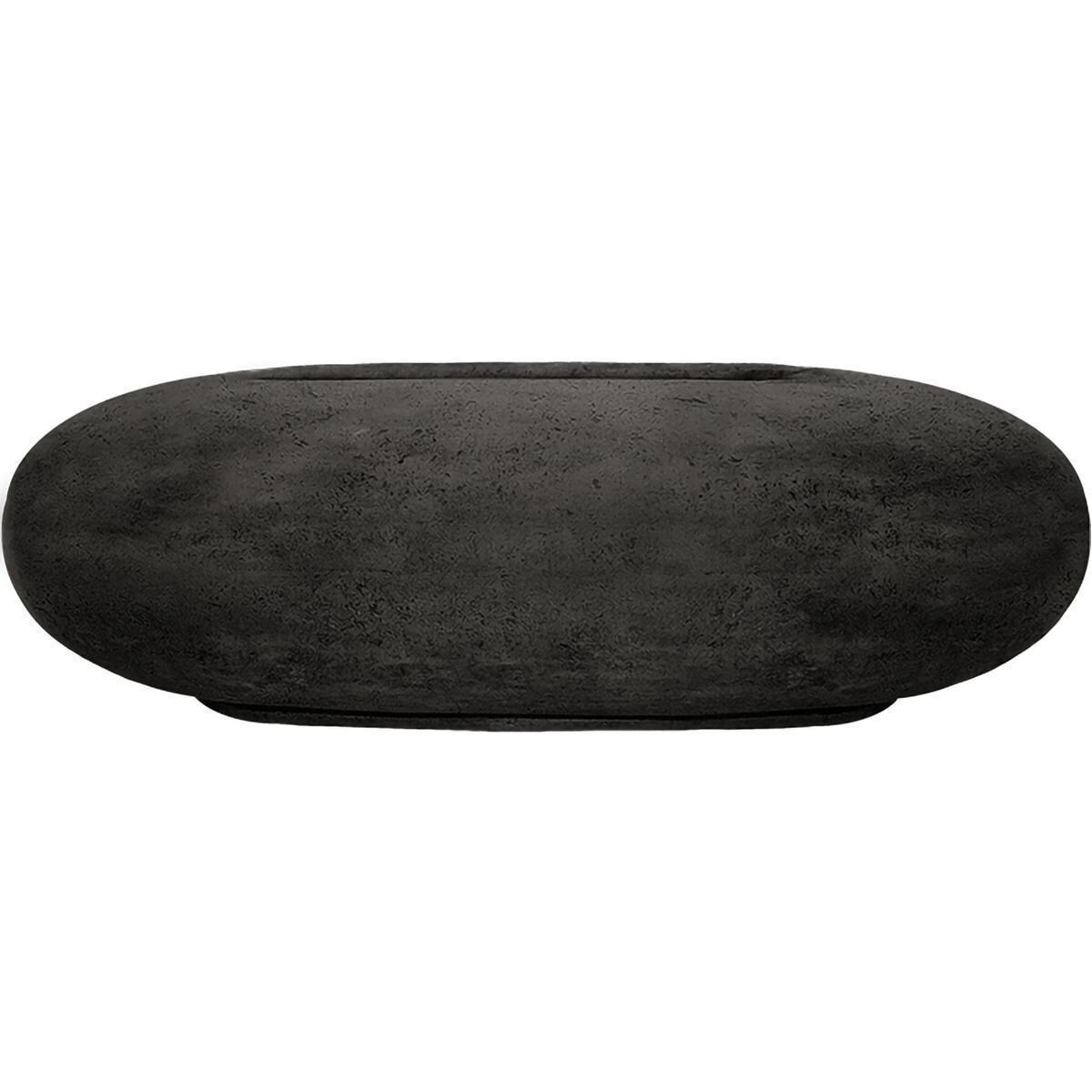 Prism Hardscapes SCPH-410-2NG Pebble 56-in Natural Gas Fire Bowl - Ebony - White Background thumbnail