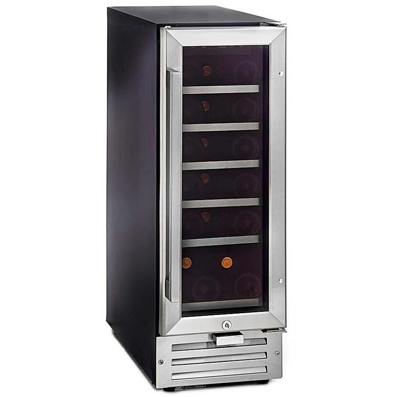Whynter 18 Bottle Built-In Wine Refrigerator - Glass Door / Stainless Steel Trim - BWR-18SD