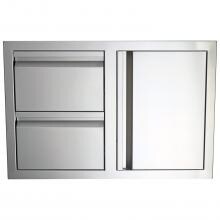 RCS Valiant Series 33-Inch Stainless Steel Access Door & Double Drawer Combo - VDC1 image