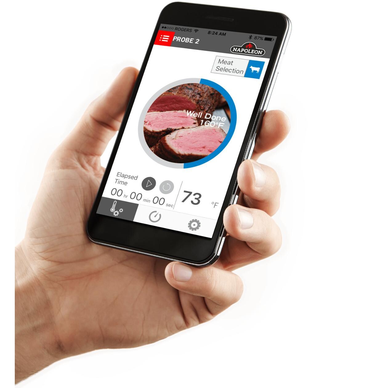 Napoleon 70077 ACCU-PROBE Bluetooth Thermometer - App Use thumbnail