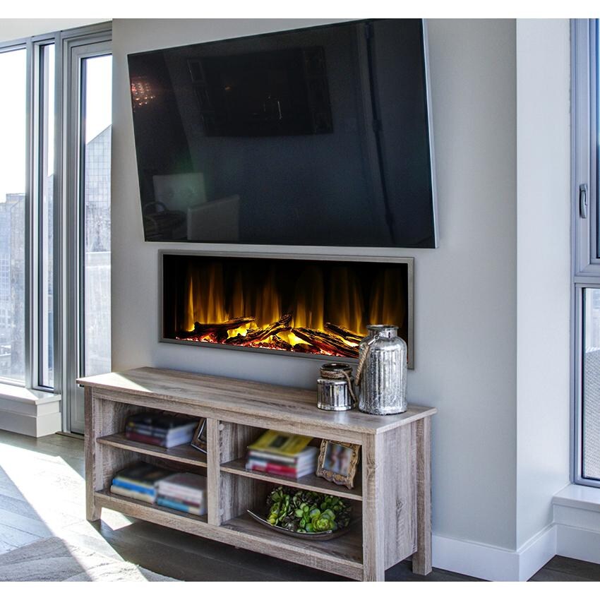 Dynasty DY-BEF45 Harmony Series 45-Inch Built-In Electric Fireplace - Under TV thumbnail