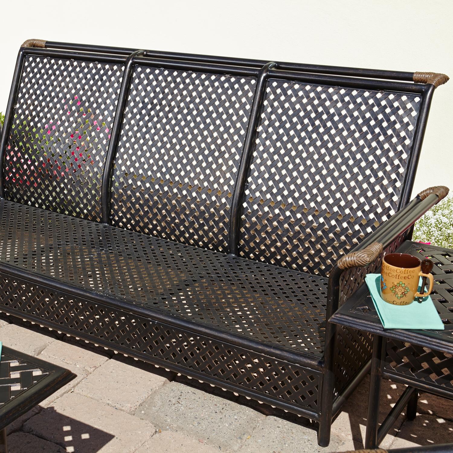 Catalina Aluminum Sofa - Pictured Without Cushion thumbnail