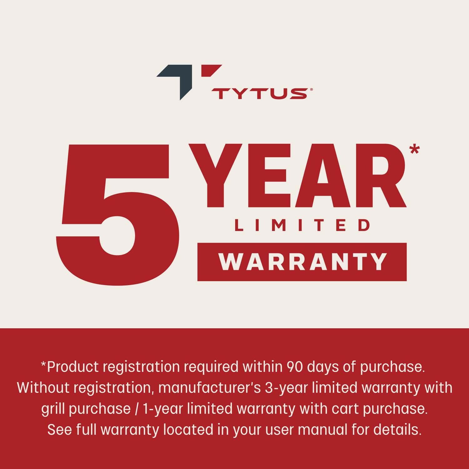 TYTUS TDT-CRT-EGRD Emberwood Electric Griddle and Prep Cart - Warranty - Detail thumbnail