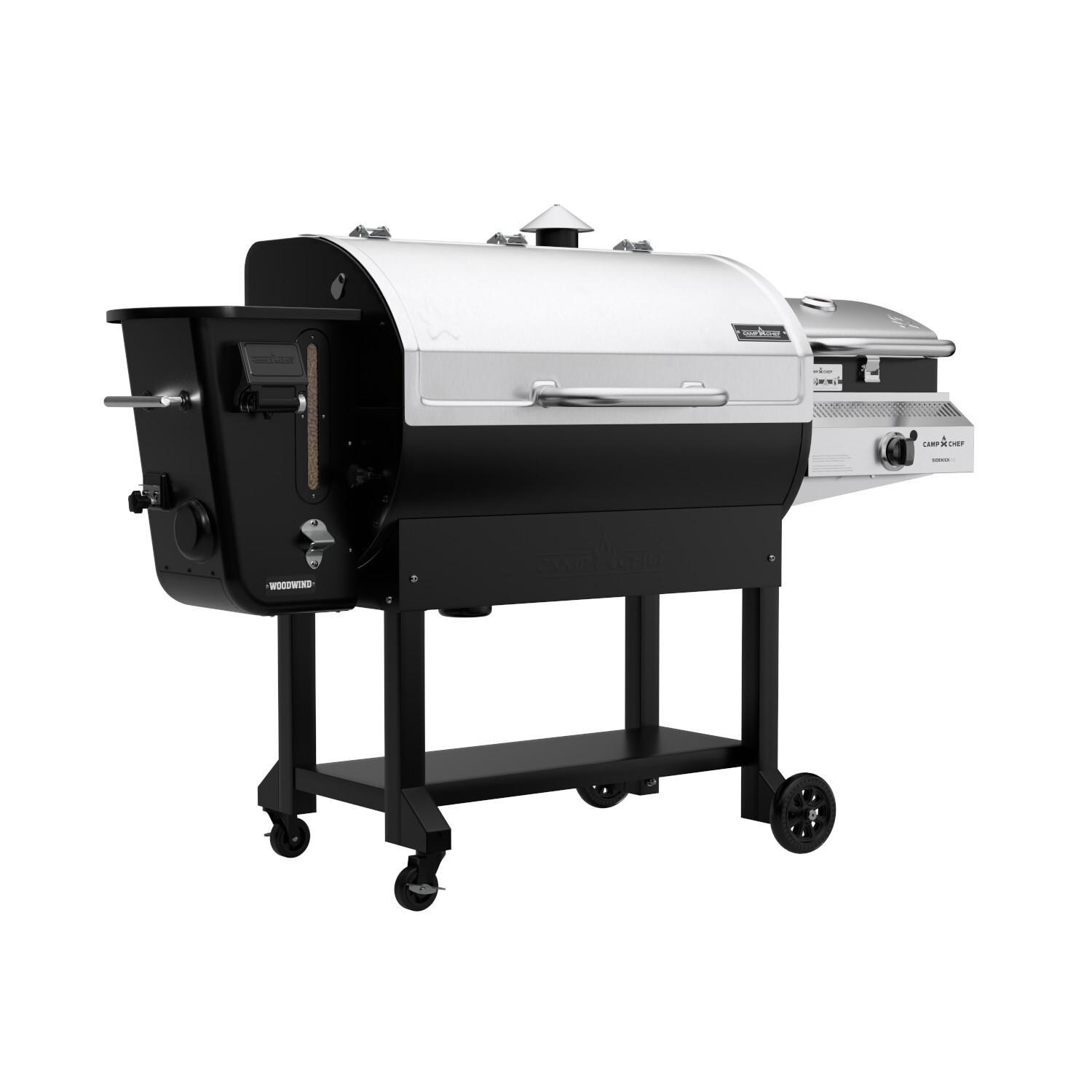 Camp Chef PG36CL Woodwind WiFi 36-Inch Pellet Grill With Propane Sidekick Sear Box - Left Side thumbnail