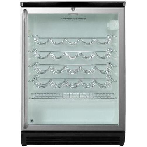 Summit Commercial 36 Bottle Freestanding Wine Cellar / Cooler With Full Length Professional Handle - Front View thumbnail