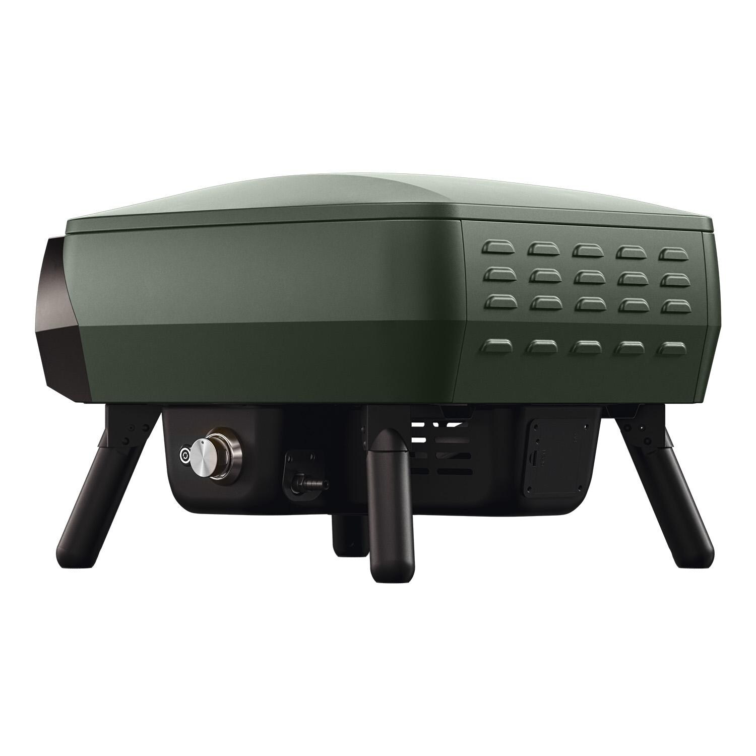 Witt 80650189 Piccolo Rotante Propane Pizza Oven - Matte Green - Back - White Background thumbnail