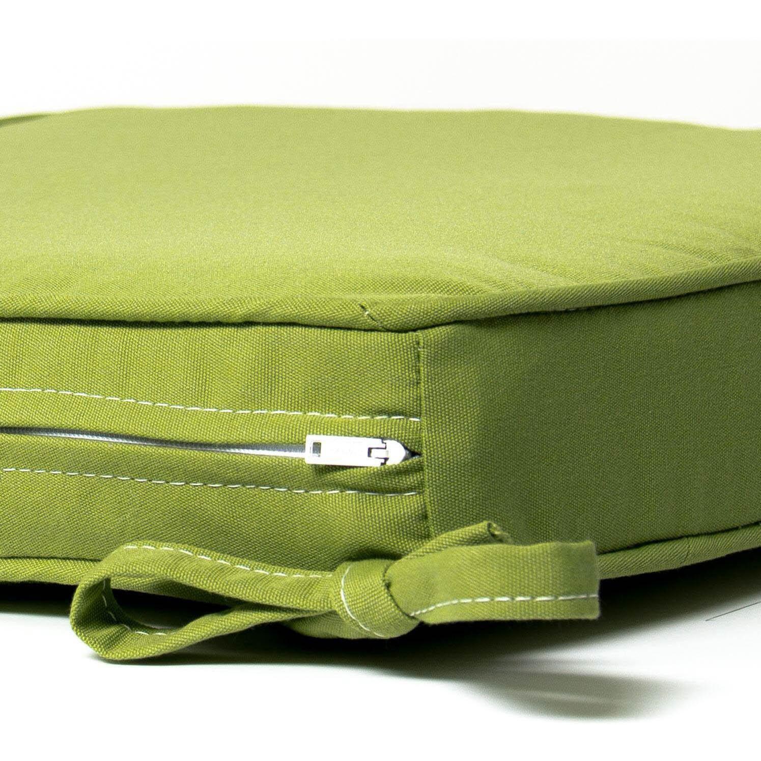 Medium Replacement Seat Cushion With Piping - Zipper and Tie Detail thumbnail