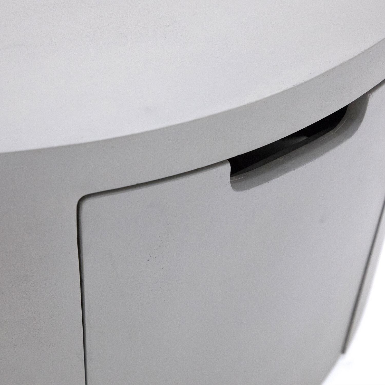 Elementi OFG311LG-LP Pacaya 43-in Liquid Propane Concrete Fire Table w/ Hidden Tank in Light Grey - Hidden Tank - White Background thumbnail