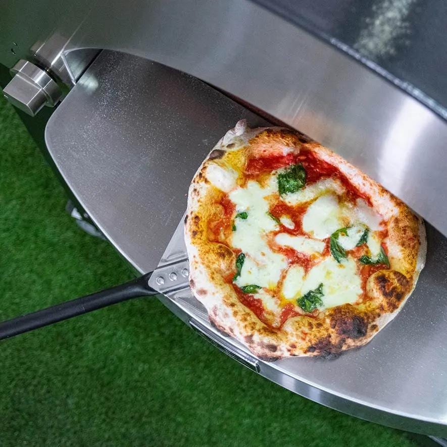 Alfa FXCL-2P-MGRA-U Classico 2 Pizze Natural Gas Pizza Oven - Ardesia Grey - Baking Pizza - Lifestyle thumbnail
