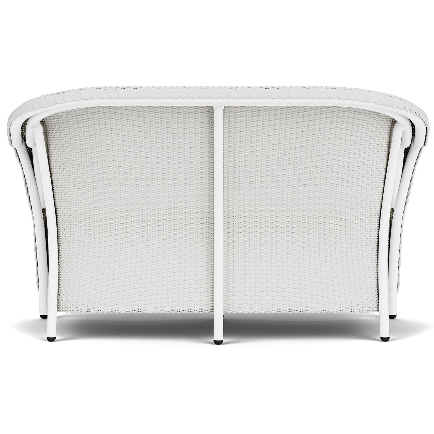 Lloyd Flanders Reflections 3-Piece Seating Set W/ Lounge Chairs in Matte White Finish - Loveseat Back thumbnail