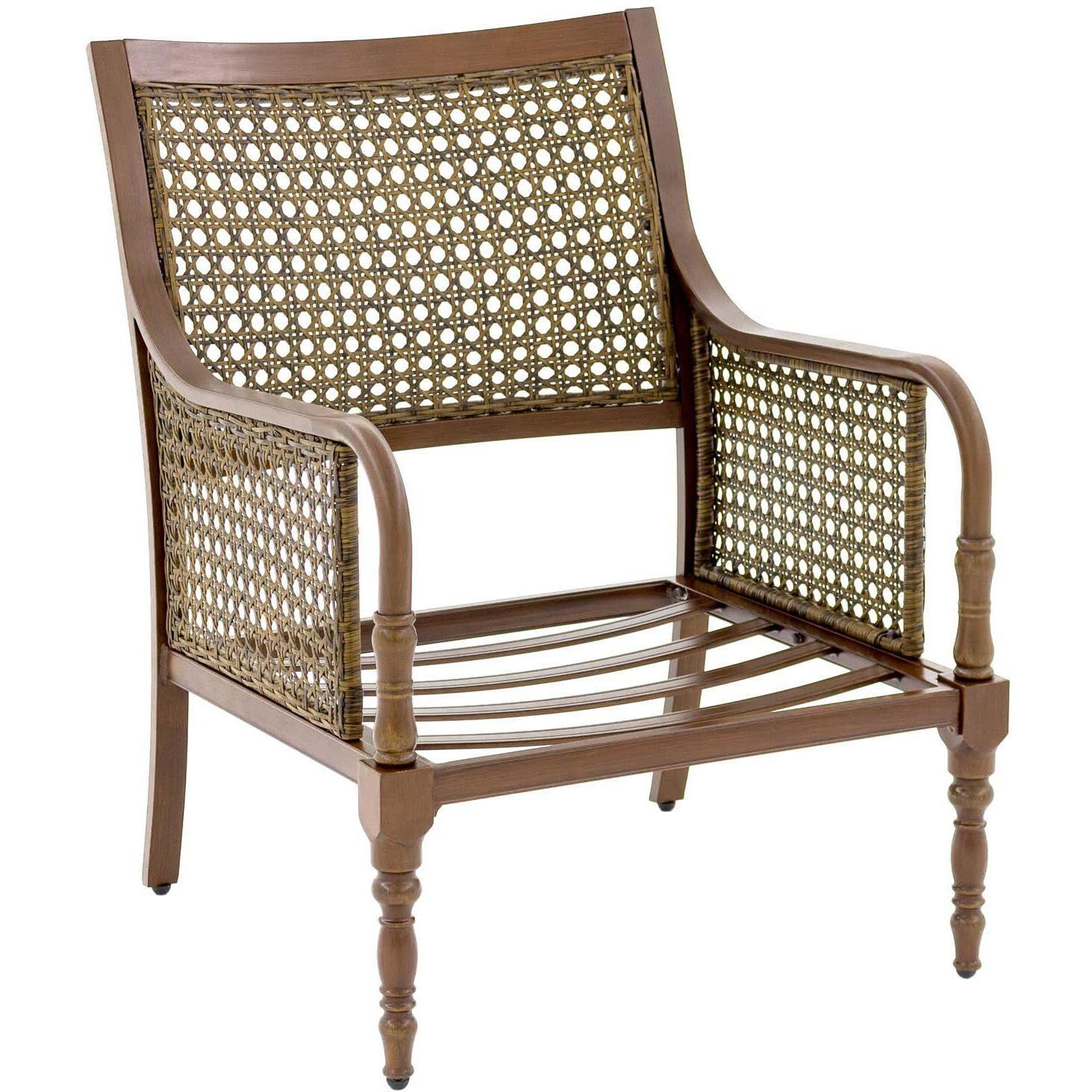 Arabella Aluminum Patio Club Chair W/ Sunbrella Cast Ash Cushions - Frame Only - thumbnail