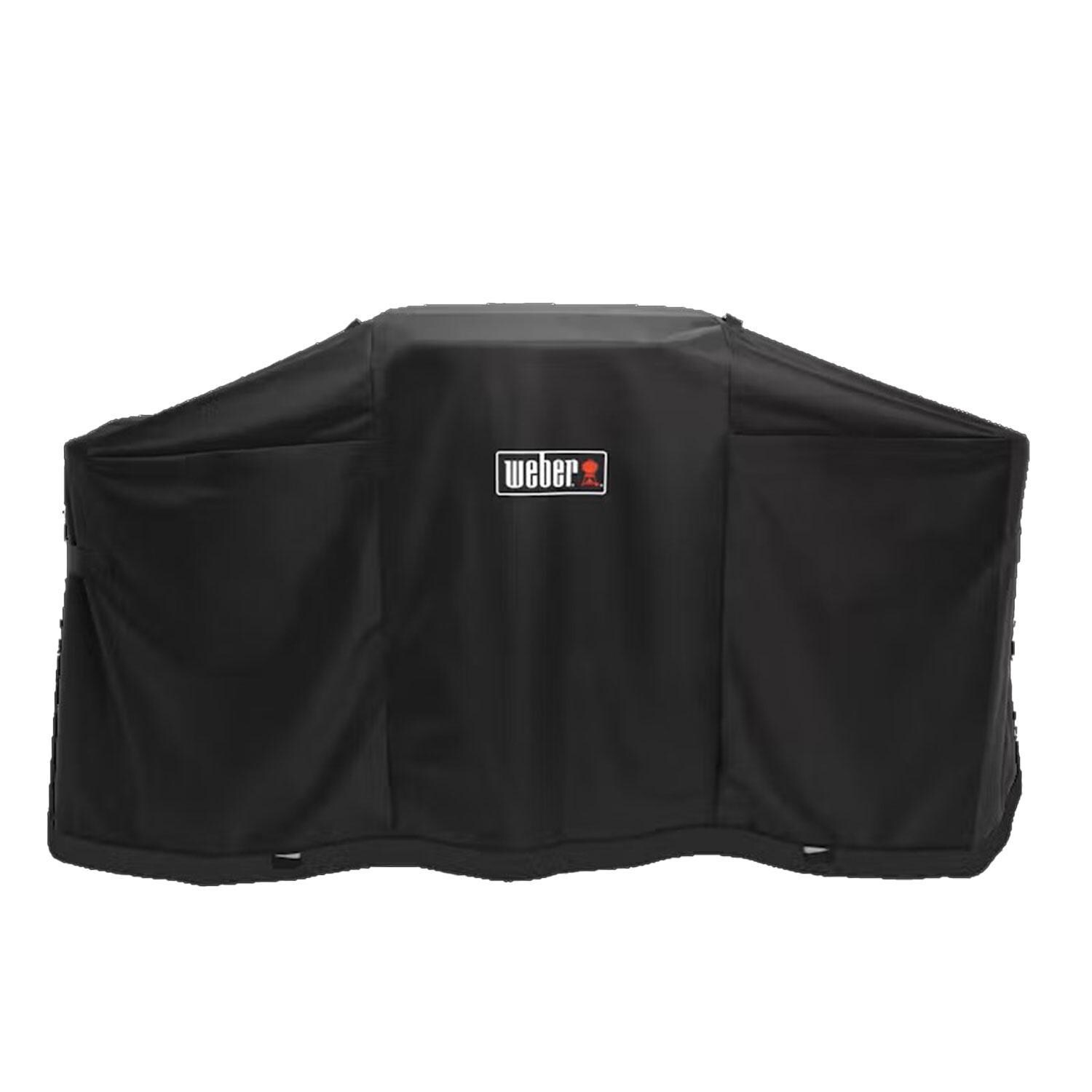 Weber 3400122 Premium Grill Cover for Weber Traveler 17 Inch and 22 Inch Portable Griddles - Front View - White Background thumbnail