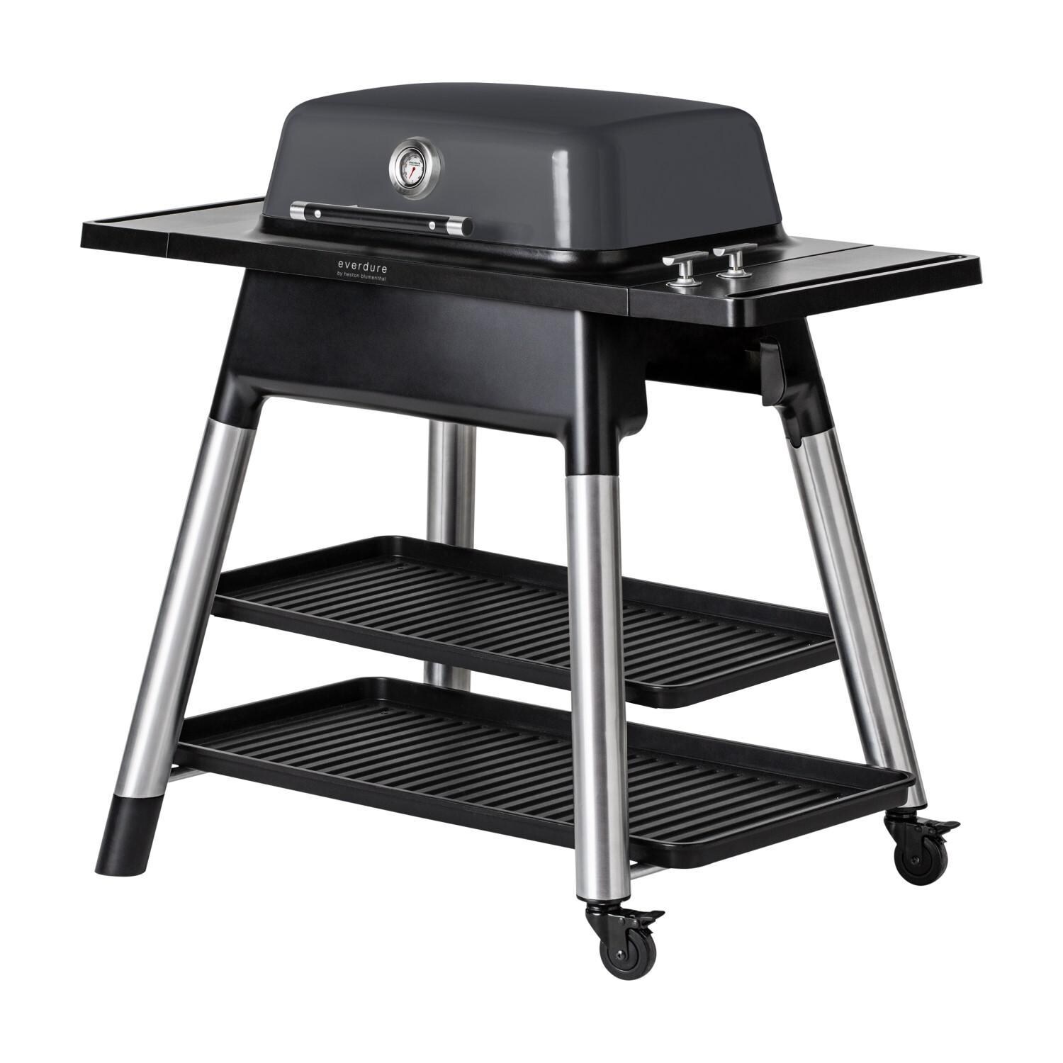 Everdure HBG2GUS FORCE 48-Inch 2-Burner Propane Gas Grill With Stand - Angled thumbnail