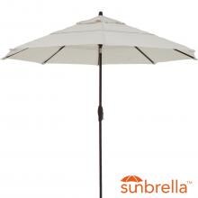 11 Ft. Octagonal Aluminum Auto Tilt Patio Umbrella W/ Crank Lift & Double Vent By Lakeview Outdoor Designs - Bronze Frame / Sunbrella Canvas Canvas Canopy image