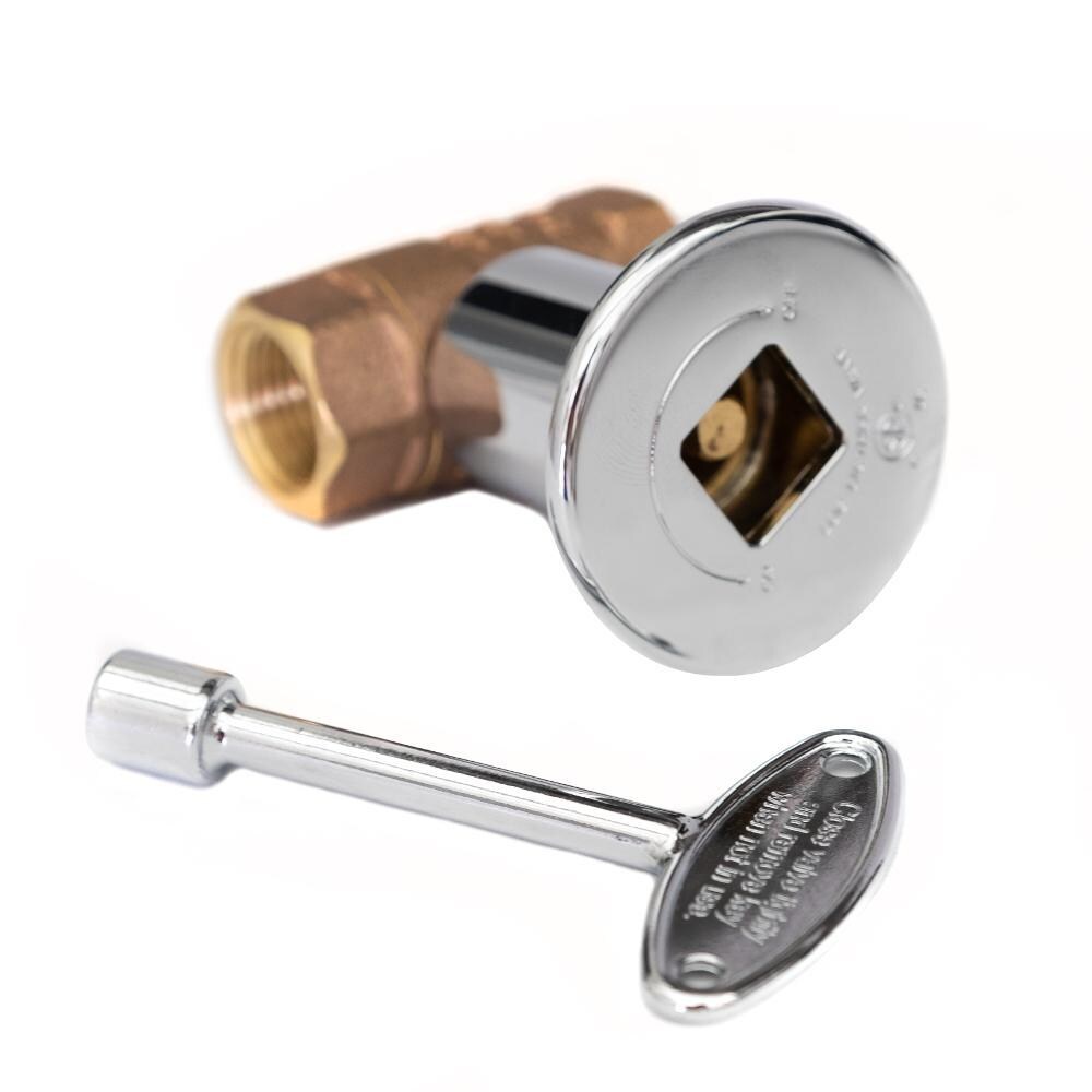 BBQGuys Signature Series 1/2-Inch FIP Brass Straight Gas Key Valve - BVL-2SKCP image