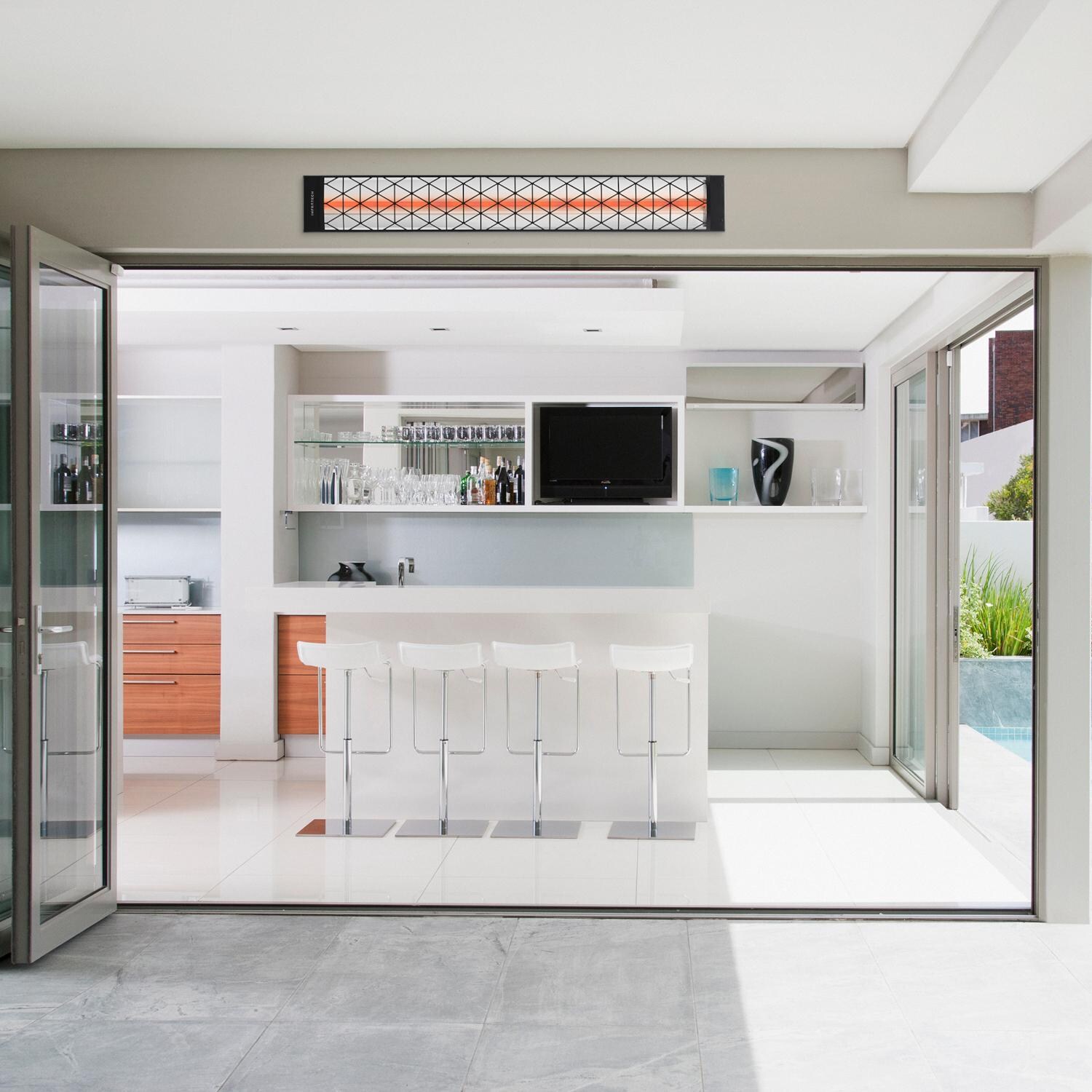 Infratech C4024BL1 Motif Collection 61 1/4-Inch 4000W Single Element 240V Electric Infrared Patio Heater - Lifestyle thumbnail