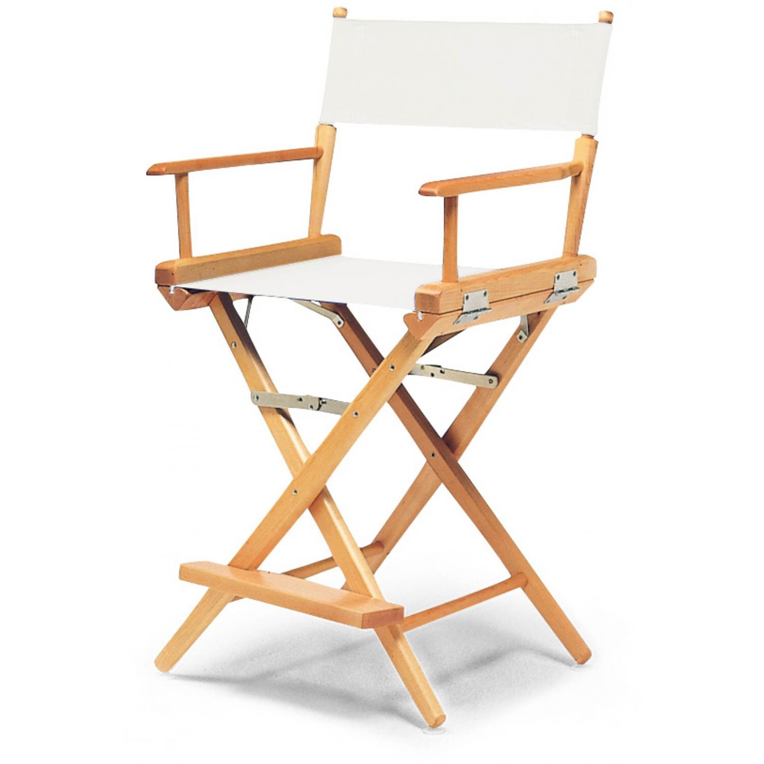 World Famous Counter Height Director Chair By Telescope Casual - Varnish/White