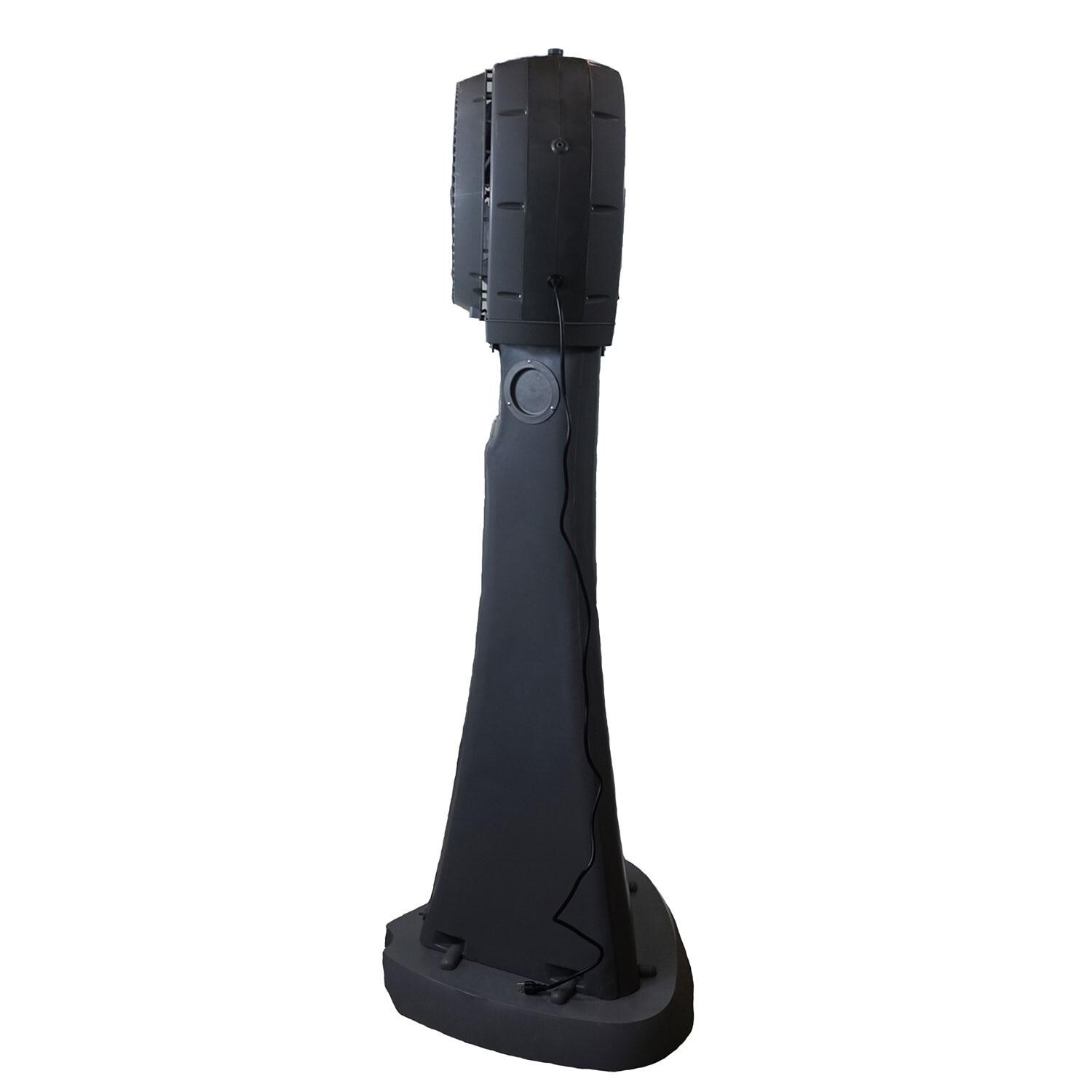 Joape Cassino 737 Pedestal Misting Fan - Gray - Angeled Left thumbnail